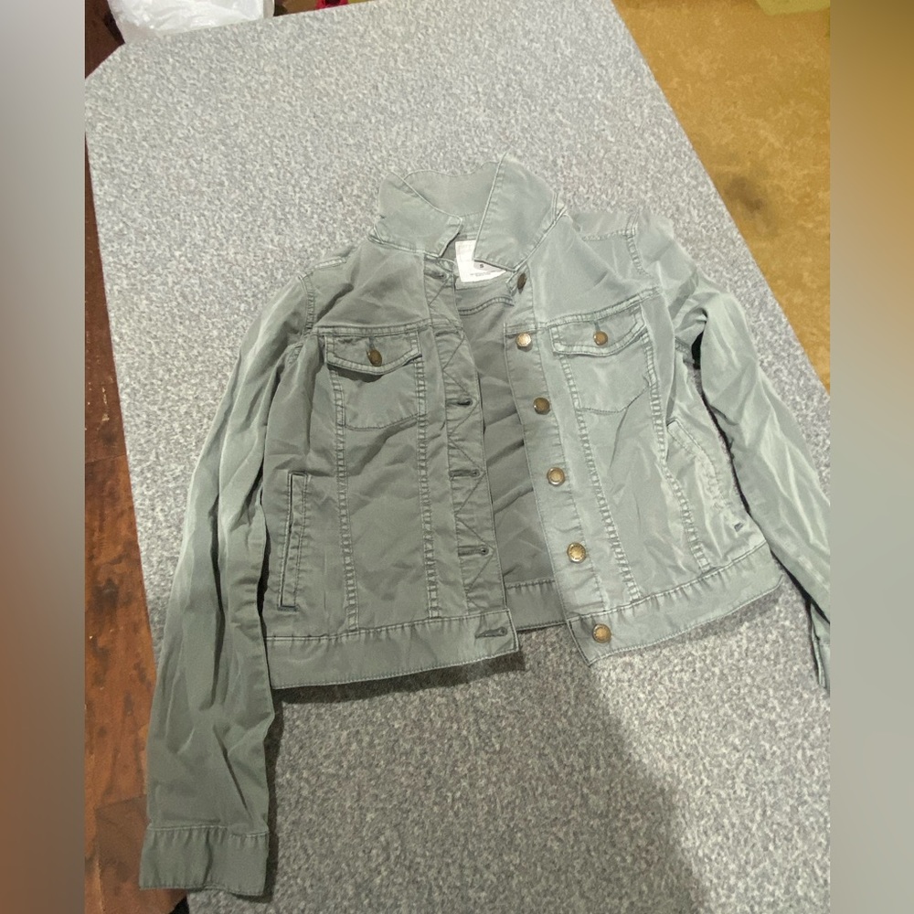 Crop Green Jacket